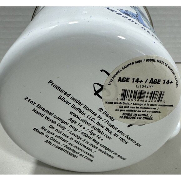 Disney Stitch Movie "Ohana Means Family" Enamel Campaign Metal Mugs - Picture 8 of 9